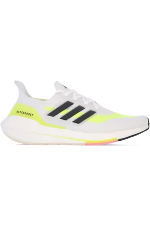adidas Mens Ultraboost 21 Running Shoes in White Black - & Silver Textile - Size UK 6