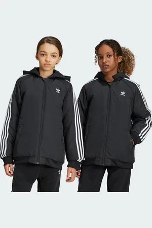 adidas Kids Unisex Adicolor Bomber Jacket - Recycled Material - Size 8-9Y