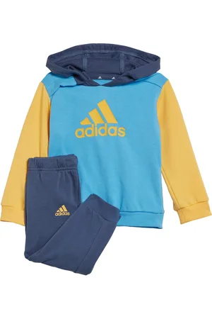 adidas Childrens Unisex Essentials Colorblock Jogger Set Kids - Cotton - Size 0-3M