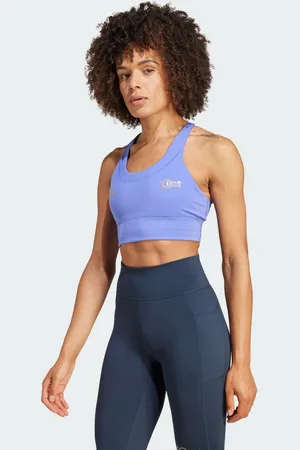 adidas Womens BMW Berlin Marathon 2024 Medium-Support Bra - Recycled Material - Size XS (A-C)