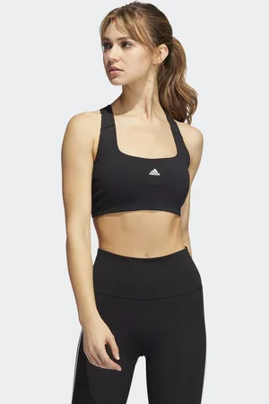 adidas Womens Powerimpact Training Medium-Support Bra - Recycled Material - Size XL (D-DD)