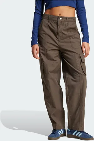 adidas Womens Premium Essentials Ripstop Cargo Pants - - Size 8 UK