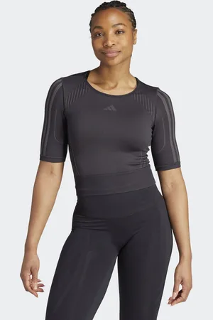 adidas Womens Aeroknit Tee - Recycled Material - Size Large