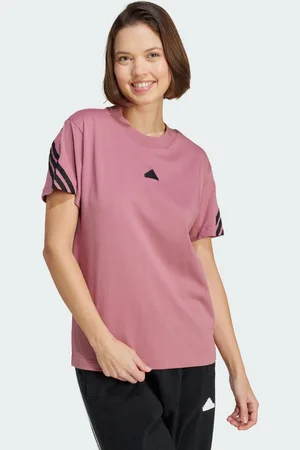 adidas Womens Future Icons 3-Stripes Tee - Cotton - Size X-Small