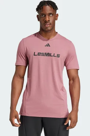 adidas Mens Les Mills Graphic Tee - Recycled Material - Size Small
