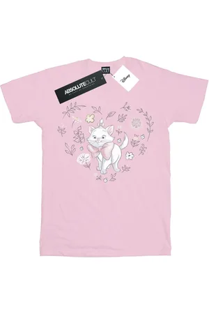 Disney Girls The Aristocats Marie Heart Cotton T-Shirt (Baby ) material_Synthetic - Size 3-4Y