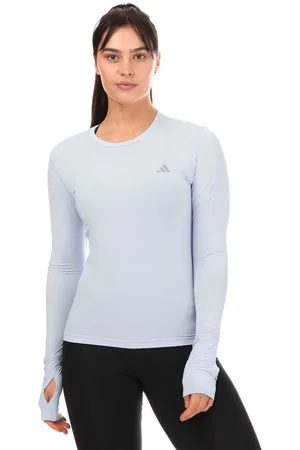 adidas Womens Run Faster Long Sleeve T-Shirt in - Size 4 UK