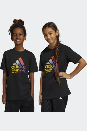 adidas Kids Unisex Graphic Tee - Cotton - Size 13-14Y
