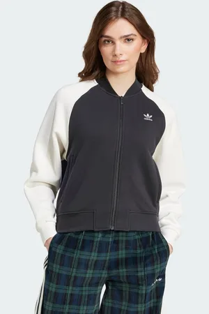 adidas Womens Adicolor Classics Trefoil Colleague Jacket - Cotton - Size Medium