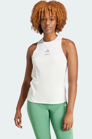 adidas Womens Les Mills Graphic Tank Top - Recycled Material - Size X-Large