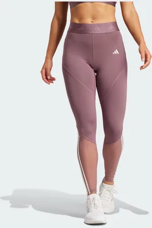 adidas Womens Hyperglam Full-Length Leggings - Recycled Material - Size Large