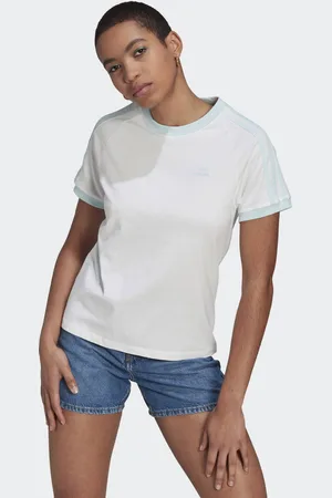 adidas Womens Graphic T-Shirt Cotton - Size 10 UK