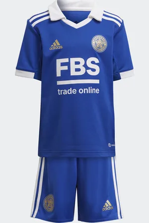 adidas Childrens Unisex Leicester City FC 22/23 Mini Kit - Recycled Material - Size 2-3Y