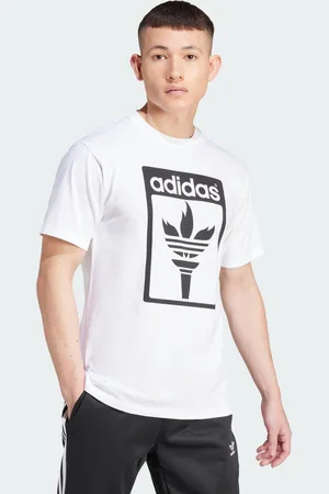 adidas Mens Trefoil Torch Tee - Cotton - Size Large