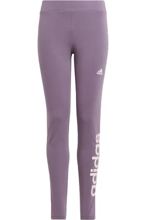 adidas Kids Unisex Essentials Linear Logo Cotton Tights - - Size 7-8Y
