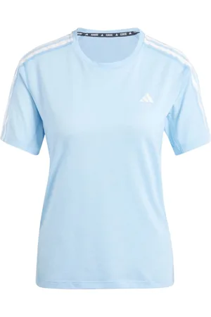 adidas Womens Own The Run 3-Stripes T-Shirt in - Size UK 20-22 (Womens)