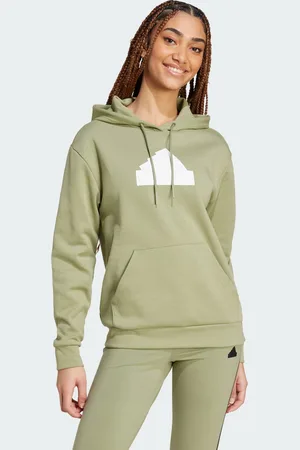 adidas Womens Future Icons Badge of Sport Hoodie - Cotton - Size X-Small