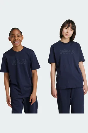 adidas Kids Unisex ALL SZN Graphics Tee - Cotton - Size 7-8Y