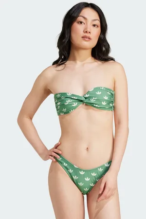 adidas Womens Monogram Bikini Top - Recycled Material - Size Medium/Large