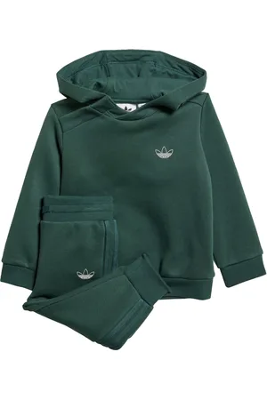 adidas Kids Unisex Graphic Hoodie Set - Cotton - Size 0-3M