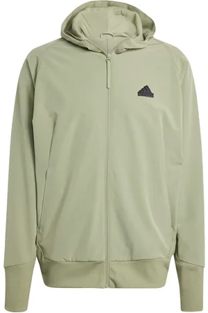 adidas Mens Z.N.E. Woven Full-Zip Hooded Track Top in - Size X-Large