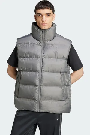 adidas Mens Tonal Puffer Vest - Recycled Material - Size Large