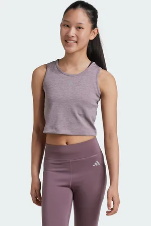 adidas Kids Unisex Luxe Crop Top - Recycled Material - Size 14-15Y