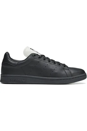 adidas Mens Yohji Stan Trainers in Black-White Leather (archived) - Size UK 5