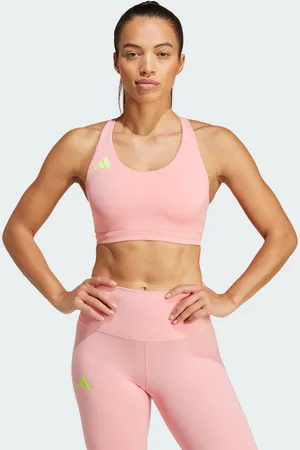 adidas Womens Adizero Essentials Run Medium-Support Bra - Recycled Material - Size 2XS (B)