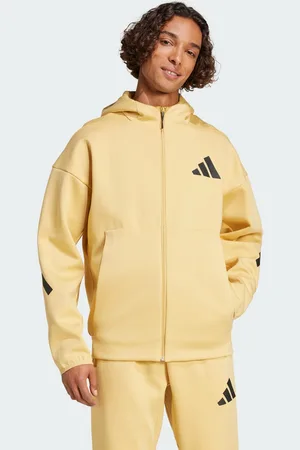 adidas Mens Z.N.E. Full-Zip Hooded Track Jacket - Recycled Material - Size Medium