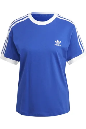 adidas Womens Adicolor Classics 3-Stripes T-Shirt in Cotton - Size UK 8-10 (Womens)