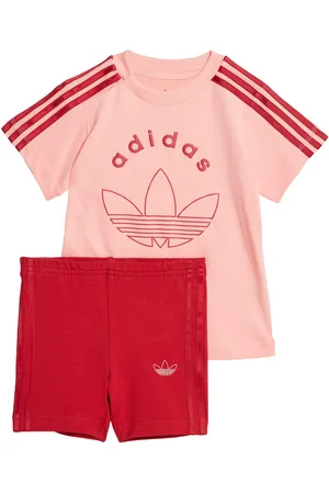 adidas Kids Unisex Graphics Cycling Shorts Set - Cotton - Size 2-3Y