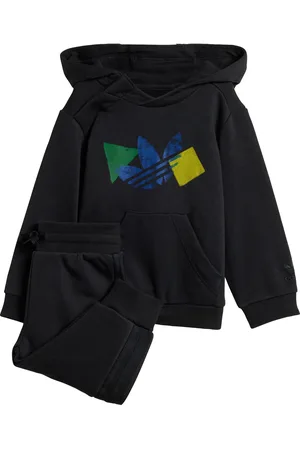 adidas Kids Unisex Graphics Hoodie Set - Cotton - Size 2-3Y