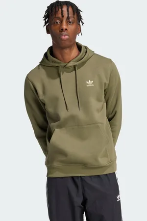 adidas Mens Trefoil Essentials Hoodie - Cotton - Size Small