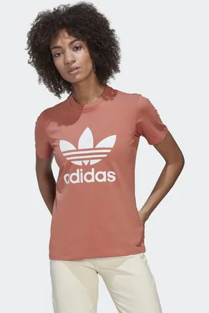 adidas Womens ADICOLOR CLASSICS TREFOIL TEE - Cotton - Size 6 UK