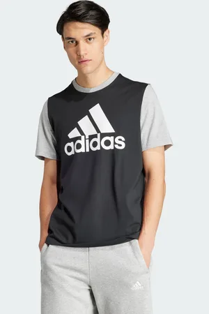 adidas Mens Essentials Single Jersey Big Logo Tee - Cotton - Size Small