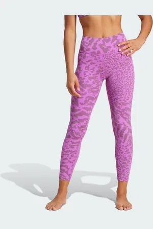 adidas Womens All Me Allover Print 7/8 Leggings - Recycled Material - Size X-Small