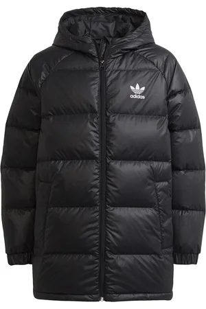 adidas Childrens Unisex Adicolor Elongated Down Jacket - Recycled Material - Size 14-15Y