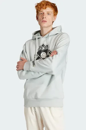 adidas Mens Graphic Hoodie - Cotton - Size Large