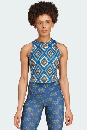adidas Womens x FARM Rio Training Tank Top - Recycled Material - Size 2XS