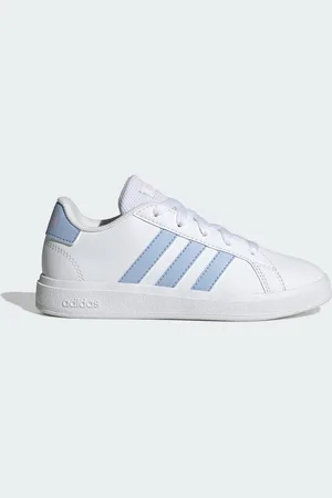 adidas Kids Unisex Grand Court Lifestyle Tennis Lace-Up Shoes - - Size UK 3
