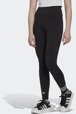 adidas Womens Adicolor Neuclassics Full-Length Leggings - Cotton - Size 6 UK