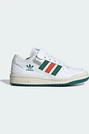 adidas Kids Unisex Forum Low Shoes - Leather - Size UK 5