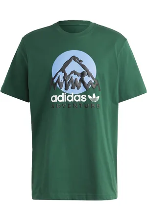 adidas Mens Adventure Mountain Front Tee - Cotton - Size Medium