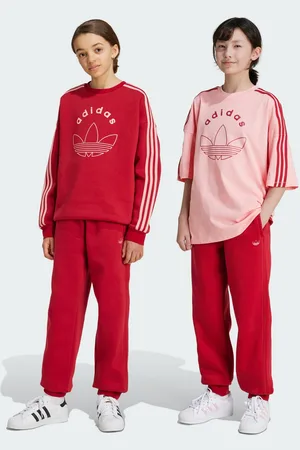 adidas Kids Unisex Graphic Sweat Pants - Cotton - Size 9-10Y