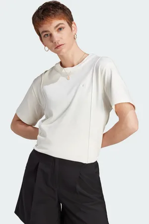 adidas Womens Premium Essentials Tee - Cotton - Size Large