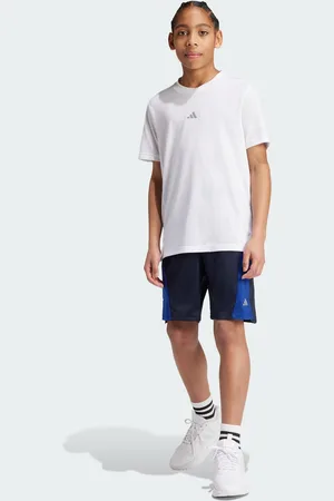 adidas Kids Unisex Training AEROREADY Heather Shorts - Recycled Material - Size 15-16Y