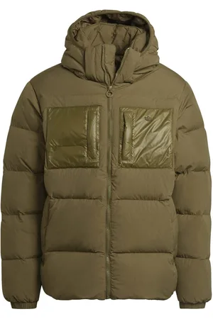 adidas Mens Down Regen Hooded Puffer Jacket - Polyamide - Size Small