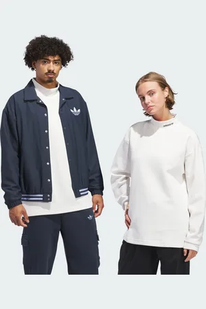 adidas Unisex Basketball Mock Neck Top (Gender Neutral) - Cotton - Size X-Small