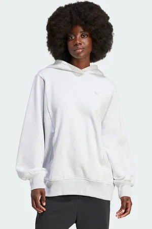 adidas Womens Premium Essentials Made To Be Remade Oversized Hoodie - Cotton - Size Small
